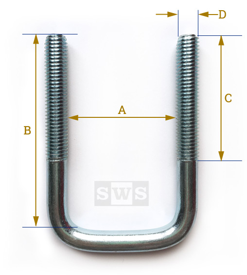 Square U Bolt Size Chart